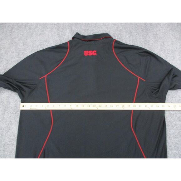 USC Trojans Shirt Mens XL Black Red Nike Dri Fit Polo NCAA College Football - Picture 4 of 16